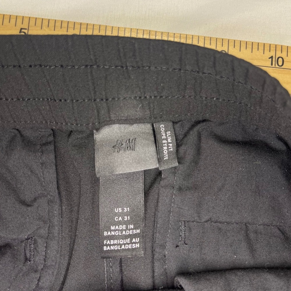 H&M Mens Slim Fit Side Stripe Trousers Size 31 - Picture 7 of 7